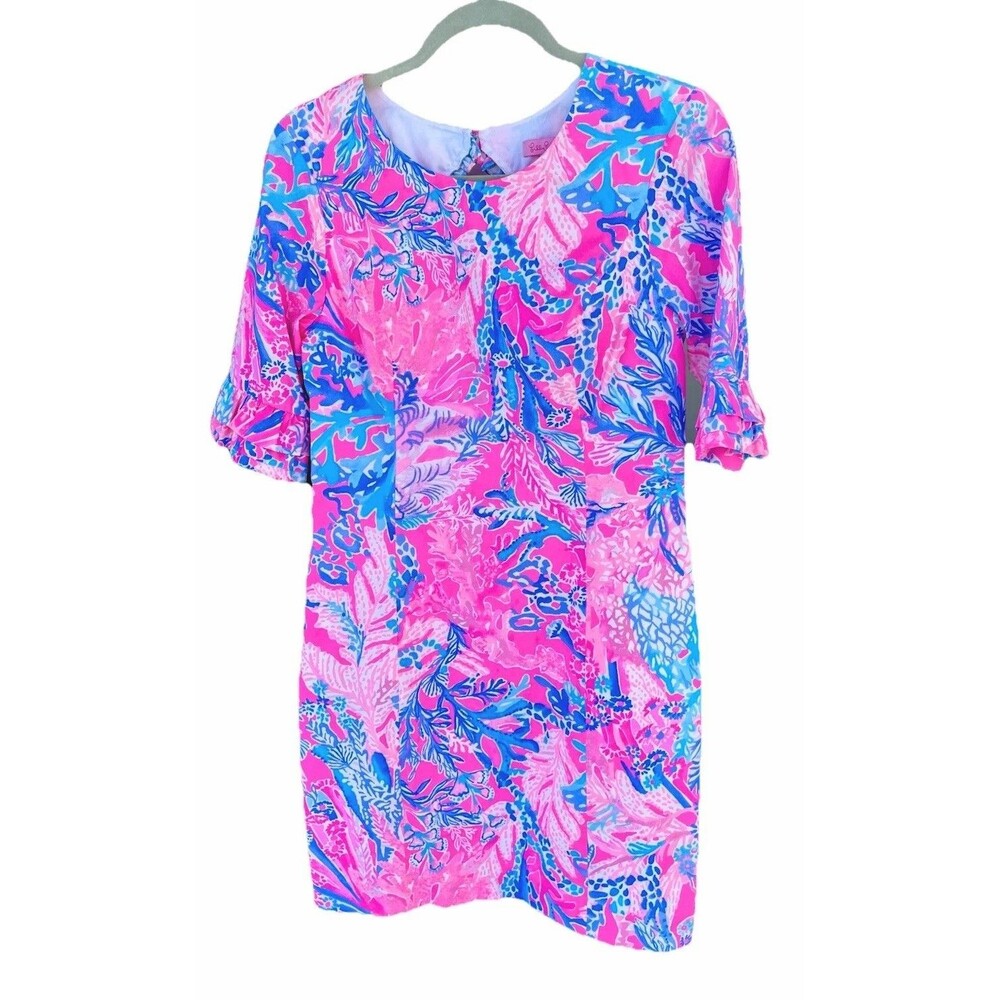 Lily Pulitzer Fiesta Shift Stretch Dress Size 4 Women’s Small